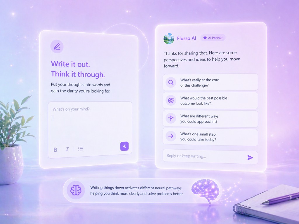 Writing things down changes the way you think